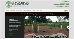 Desktop Screenshot of beckrichconst.com