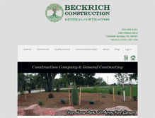Tablet Screenshot of beckrichconst.com